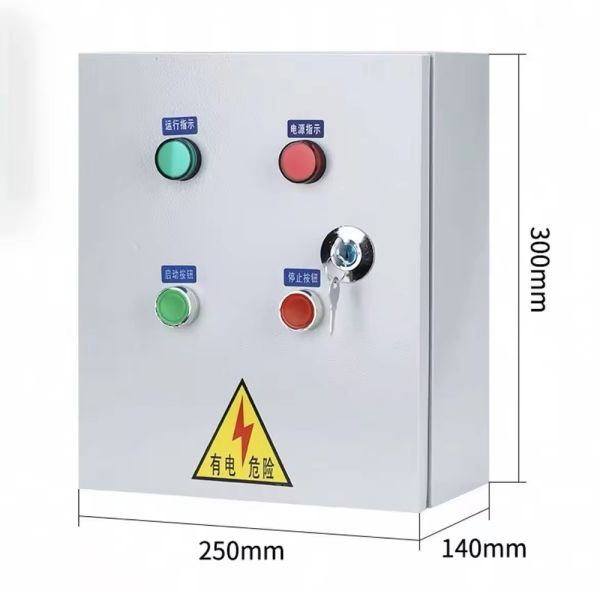 Custom 380V Three-Phase Motor Control Box with IP55 Waterproof Wall-Mounted Distribution Panel