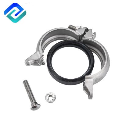BS Grooved Couplings Pipe Joining System BPE Powder Spraying Dn10 450psi