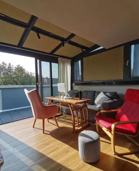 Customizable Weather Proof Glass  Sun Room Prefab Sun Room With Corner Code Connection