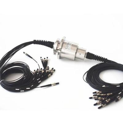 Multi Channel Rotary Fiber Optic Slip Ring 850nm 1550Nm Stainless Steel Housing