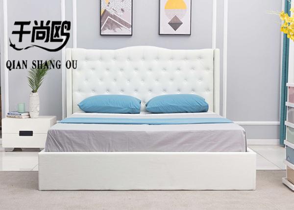 Bedroom Upholstered Storage Platform Bed 2m X 2m 153 X 203 Cm With Mosquito Net