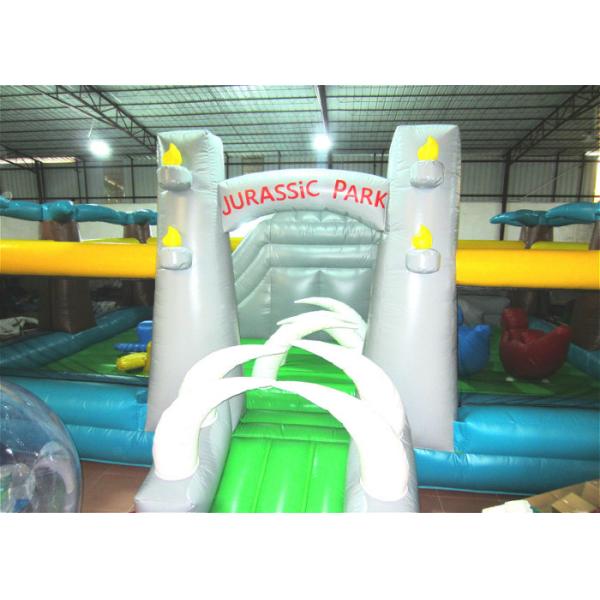 Дом привлекательного мира динозавра большой Jumpy, на открытом воздухе юрские дети парка отскакивает дом