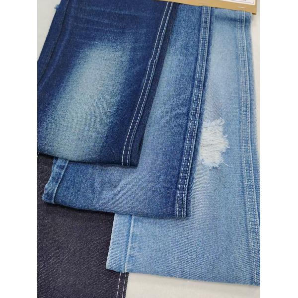 73%Cotton DARK INDIGO Non-Stretch Denim Fabric  TWILL Style 10.9oz For Lady  Jeans