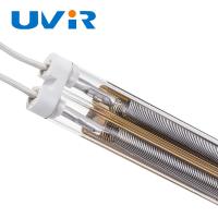 Lâmpada infravermelha de onda média OEM 6000W, tubo de aquecimento infravermelho semi-banhado a ouro