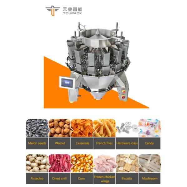 Машина упаковки замороженных продуктов 50BPM 1.6L, Weigher 14 главный Multihead