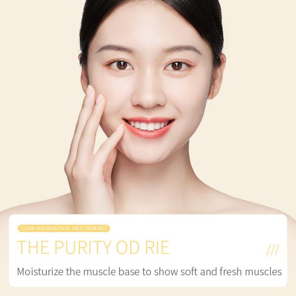 Nettoyant Visage au Riz Brut Plup - Nettoyant Visage au Riz pour Peau Sensible et Sèche - Visage Doux