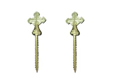 O caixão de galvanização do zinco parafusa a decoração cruciforme do hardware 10# fúnebre