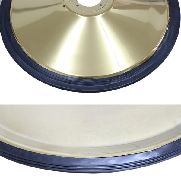 Chave de barbeiro de chapa de ferro ouro Base 7,5 kg Peso 1,4 mm Parede para cadeira de beleza de salão