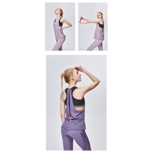 Верхние части танка разминки дам верхней части танка задней части t быстрых сухих женщин ODM OEM