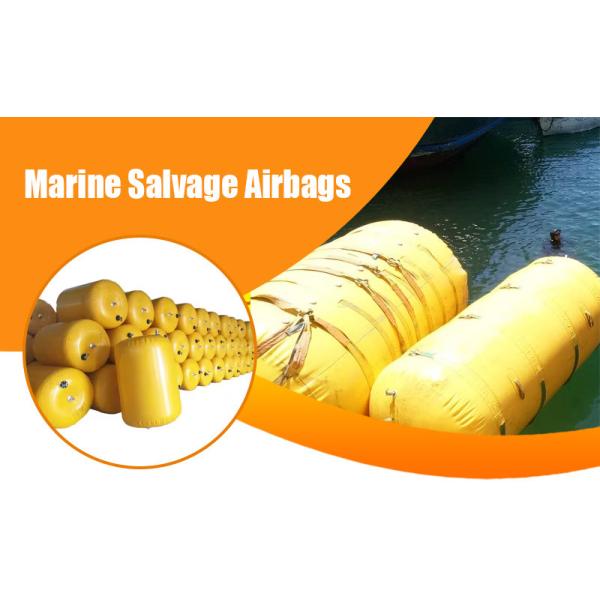Reinforced Salvage Air Bags For Ship Recoery 6 Layer Construction Wear Resistant