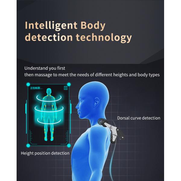 15cm Adjustable Leather Recliner Massage Chairs Smart AI Full Body Reclining Massage Chair Oem