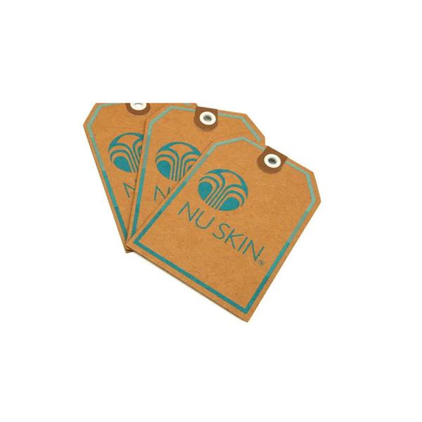 Eyelet Hole Punch Cotton String 4C Offset Printing Kraft Paper Hang Tags