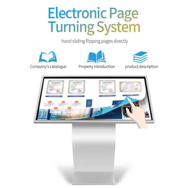 Indoor Horizontal Touch Screen Kiosk 49in Interactive Digital Screen