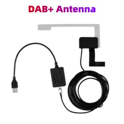 Antena de DAB+ com o jogador estereofônico do receptor de GPS do autorrádio de Android do adaptador de USB