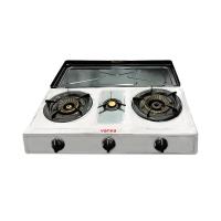 Housse de réchaud à gaz de table portable à 3 brûleurs en acier inoxydable pour la cuisine