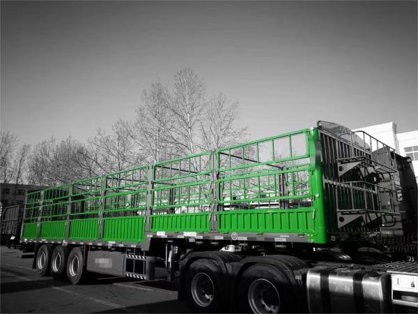 CIMC 3 essieu 12500*2500*3800mm 60T paroi latérale 1800mm ou personnalisé