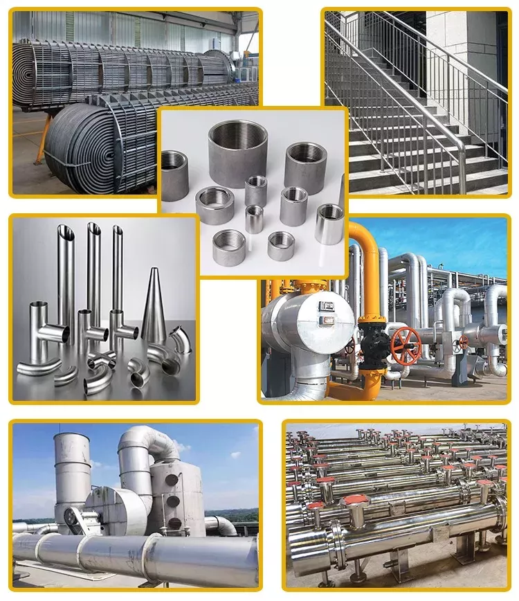 ASTM AISI 2205 321 SS Круглые краины трубной мельницы Яркие полированные 55 мм внешнего диаметра
