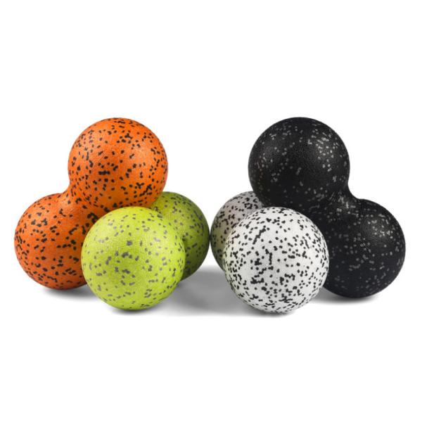 16 X 24cm Mini EPP Foam Massage Balls Peanut Roller For Back Black