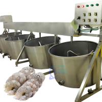 Máquina de remojo multifuncional de 1100W, equipo de procesamiento de camarón duradero