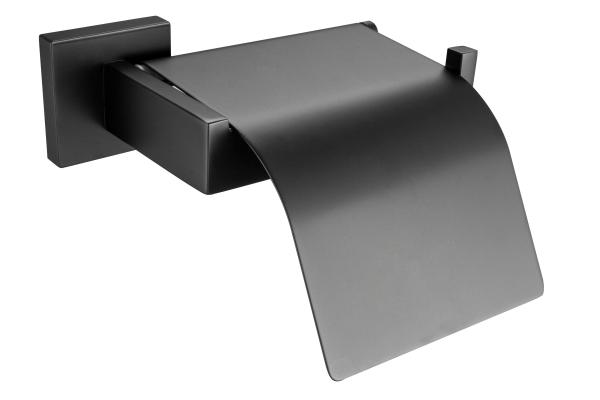 Toilet Roll holder with cover 83106B-Square Black&Brush color&Stainless steel 304 &Bathroom &kitchen&Sanitary Hardware