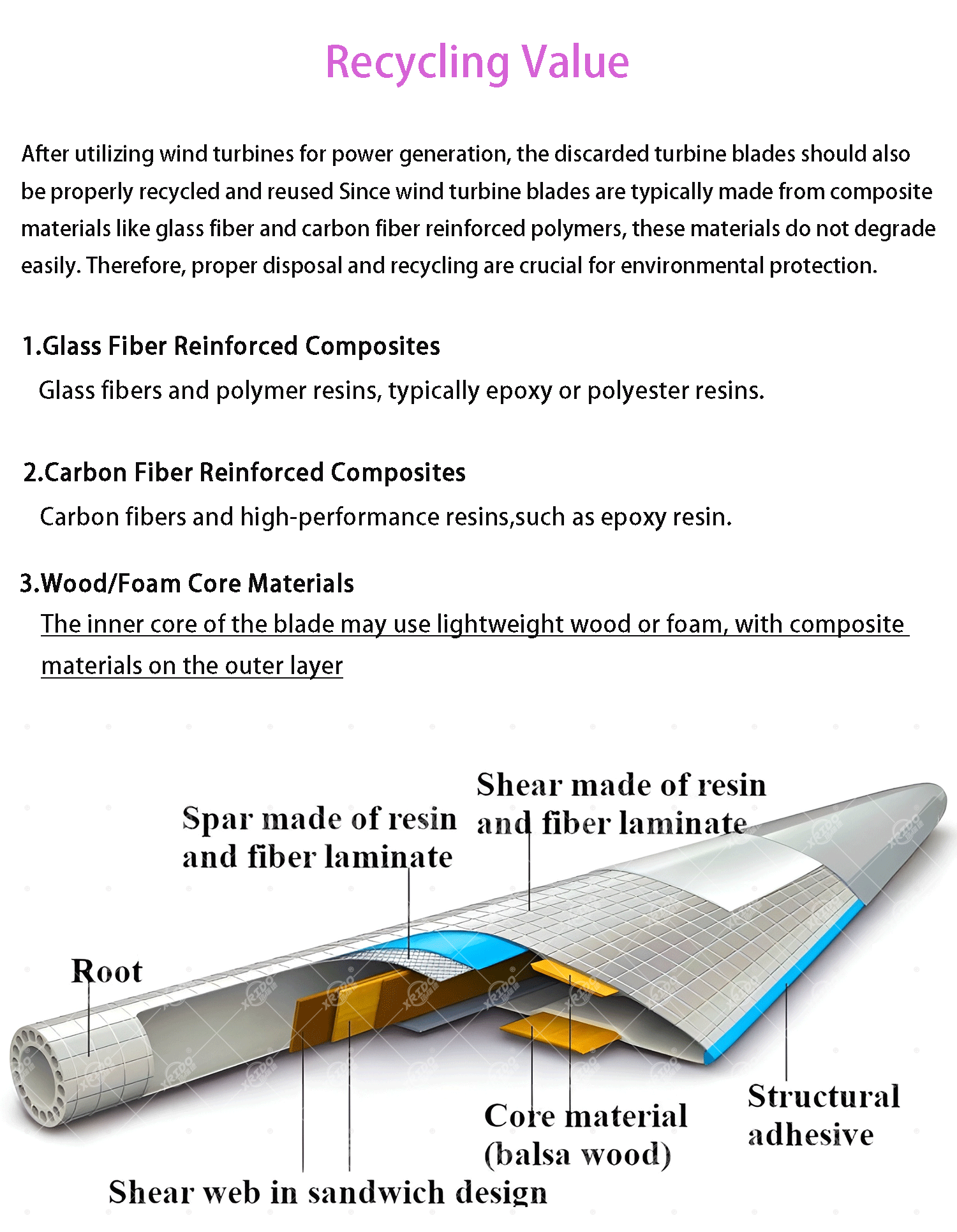 55 kw Power Double Shaft Design Multifunctional Mobile Shredder for Wind Turbine Blade and Composite Material Shredding