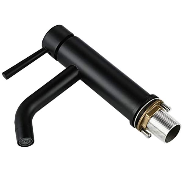 Краны таза мытья холодной воды одиночного смесителя таза ручки отверстия одиночного горячие