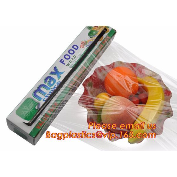 Keep Fresh PE food wrap plastic Cling film wrap jumbo roll, LLDPE power stretch wrap film food wrap stretch film, bageas