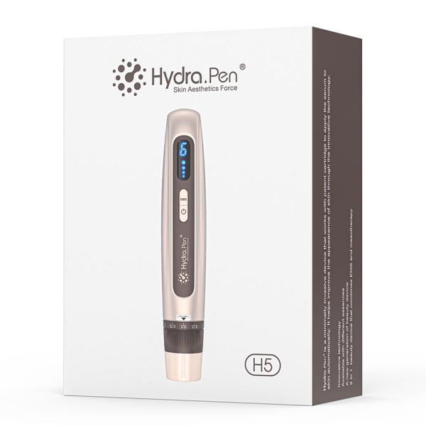 Caneta Derma Pen Hydra Pen H5 Original com Microagulhamento e EMS, Saída de Soro Ajustável MTS, Reduz Cicatrizes, Linhas Finas e Rugas