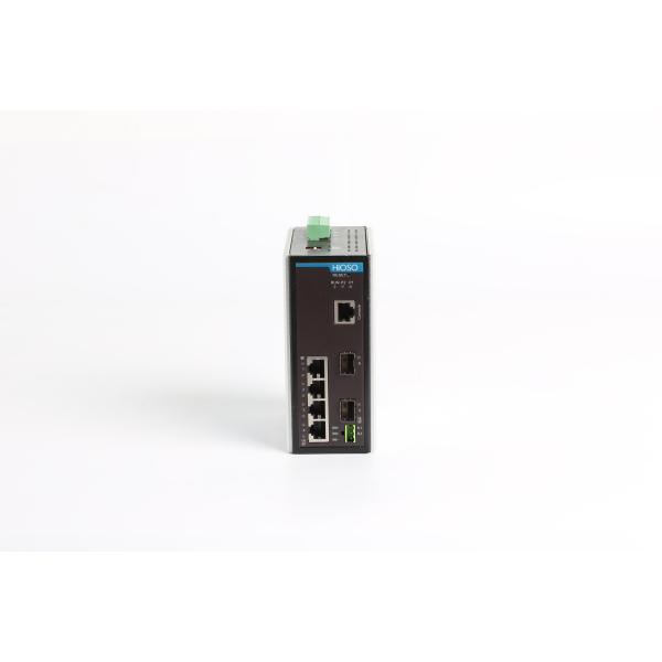 4 Rj45 Ports 2 1000M SFP Ports Gigabit Din Rail Ethernet Switch , Din Rail Managed Switch