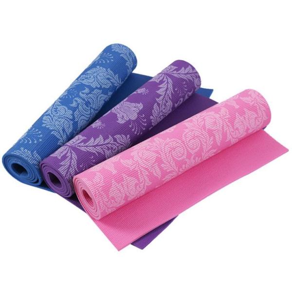 Eco Friendly Non Toxic Full Print PVC Yoga Exercise Mat With Logo Graphics