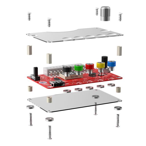 Acrylic ATX Power Supply Breakout Adapter Board ADJ Adjustable 3.3V