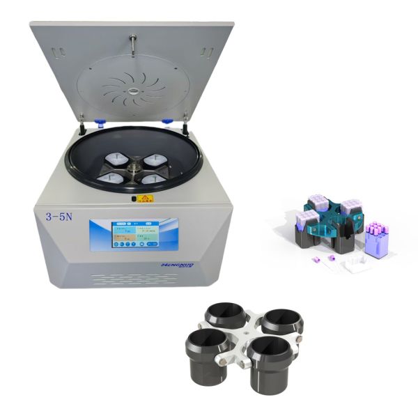 3-5N Fat Grafting Desktop Centrifuge Syringe 4x50ml Swing-out Rotor