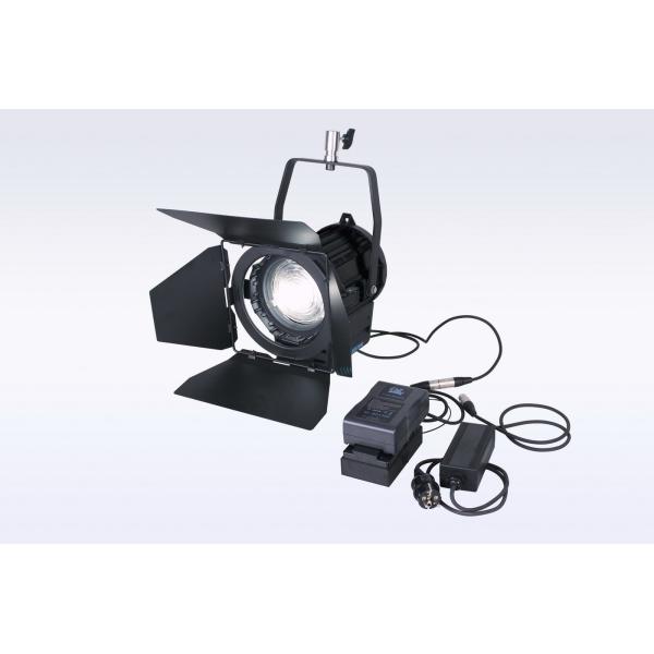 Outdoor Video Lighting 50W LED Fresnel Daylight CRI>96 with Sony V-Mount Battery Plate
