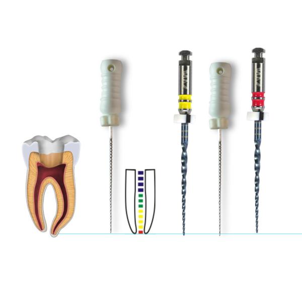 Покрытие Endodontic роторных систем файлов Niti 2.5N/CM голубое Nano