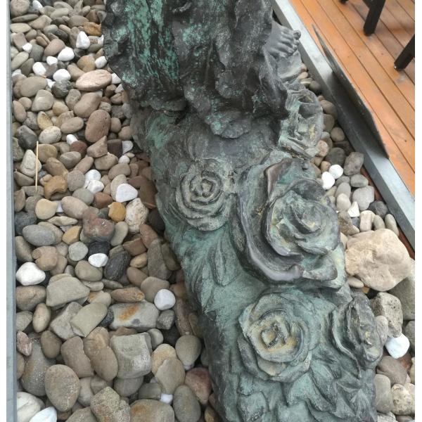 Outdoor garden beautiful grace girl bronze sculpture ,customized bronze statues, China sculpture supplier