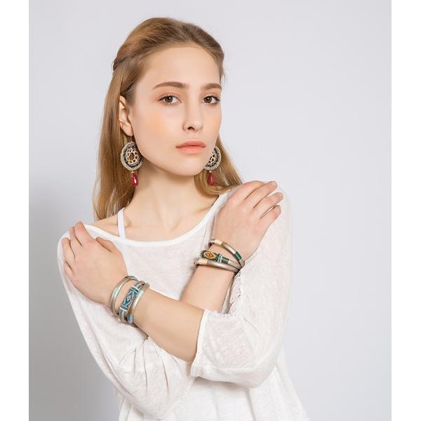 jewelry bracelet multi rows black real leather bio magnetic bracelet men, health magnetic jewelry men bracelet magnetic