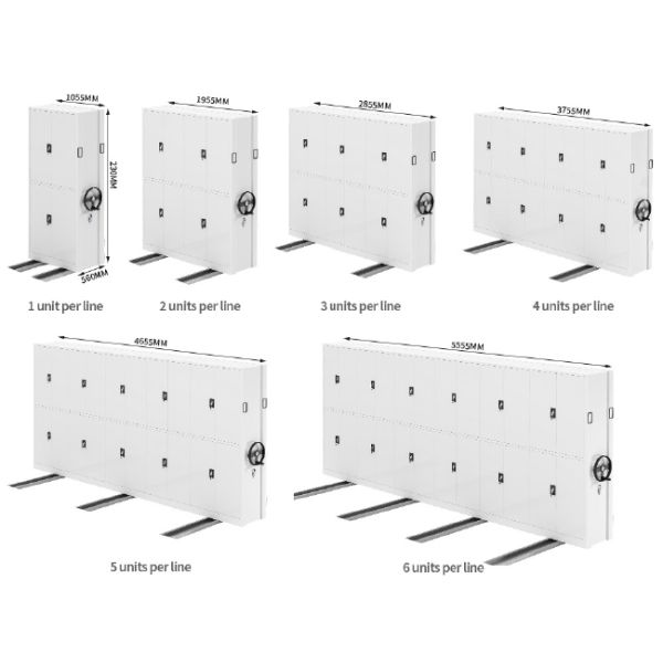 Manual Mobile Shelving Hand Cranked Movable Compact Shelves Archives Compactor Rack System