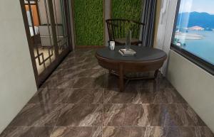 Eco-friendly 400x400mm Matte vidrado Cerâmica azulejos rústicos para varanda e