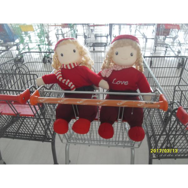 Logo Print Kids Shopping Carts With Baby Car And 4 Rotating Flat Casters