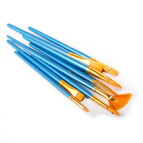 Flat Head Round Head Pointed Head Art Materials Quality Art Paint Brushes Set