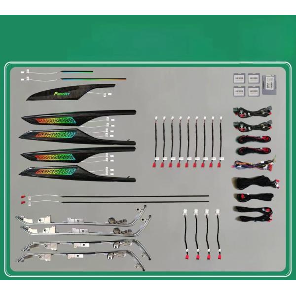 Ambient lights Rainbow symphony dynamic Chinese style mold design +four doors electroplate strip for Cadillac CT5