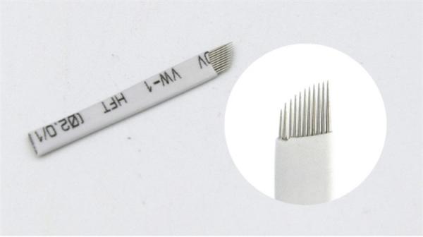Wholesale White Color Semi Permanent Make Up Mibroblading Tattoo Needles