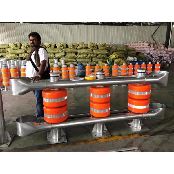 Highway Rolling Barrier System Safety Anti-Collision Guardrail Polyurethane Roller Bucket for Car Truck Crash Warning