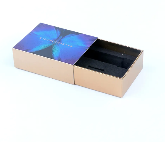 Глянцевая отделка Custom Logo Картонная коробка косметическая упаковка ящик УФ коробка для парфюмерии по уходу за кожей