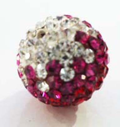 Crystal Jewelry Accessories Shamballa Rhinestone Crystal Pave Ball Beads For Decoration