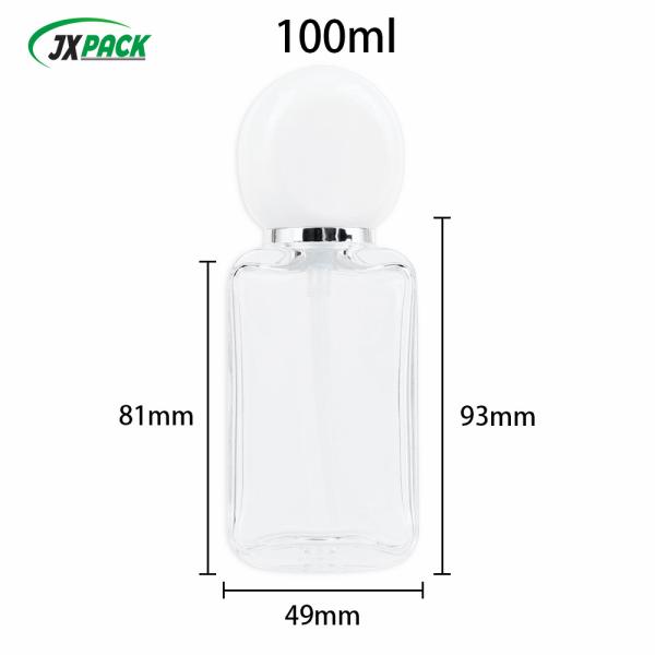 Screen Printing Square PETG Spray Bottle 100ml 150ml Custom Design With Mist Spray Cap