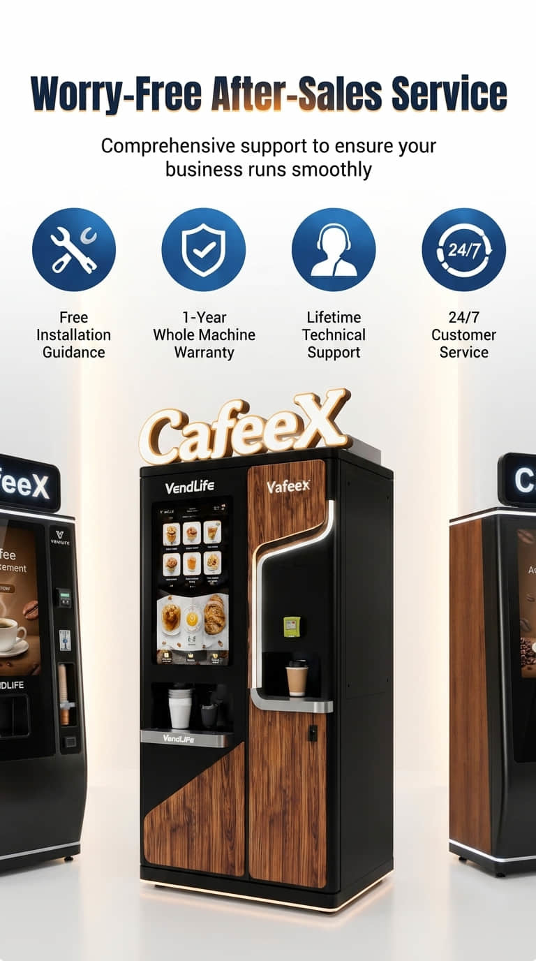 Commercial Self-Service Beverage Vending Machine for Fresh Drinks | Intelligent Coffee & Juice Retail Equipment Manufacturer