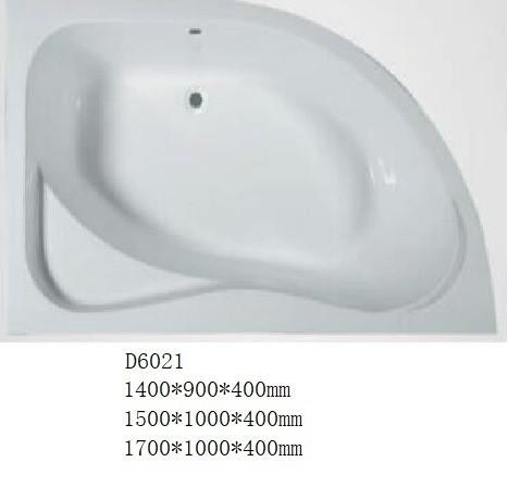 Corner Shape Drop-in Bathtub Multi Size Available CE ISO9001 Certification