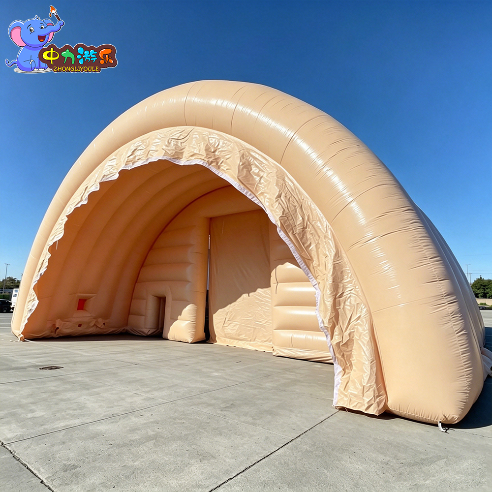 Custom Giant Inflatable Tent Large Air Rib Vehicle Shelter for Multi-Car Storage, Fleet Operations, Dealer Staging, Temporary Service and Commercial Projects
