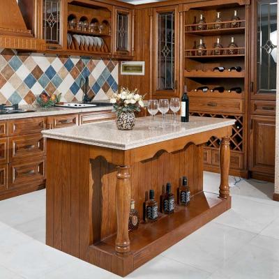 Armários de cozinha da madeira maciça do OEM E0E1 da madeira compensada